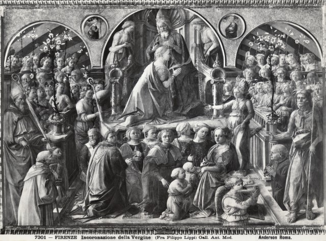 Anderson — Firenze Incoronazione della Vergine (Fra Filippo Lippi) Gall. Ant. Mod. — insieme